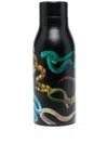 Seletti Snake-print Water Bottle In Black