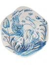 Seletti Soup Leone Asymmetric-design Plate In White Blu