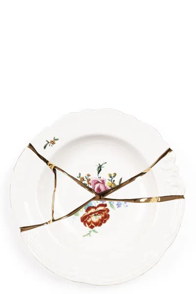Seletti Soup Plate 'kintsugi' ⌀ 22 Cm In Multi