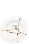 Seletti Soup Plate 'kintsugi' ⌀ 22 Cm In White