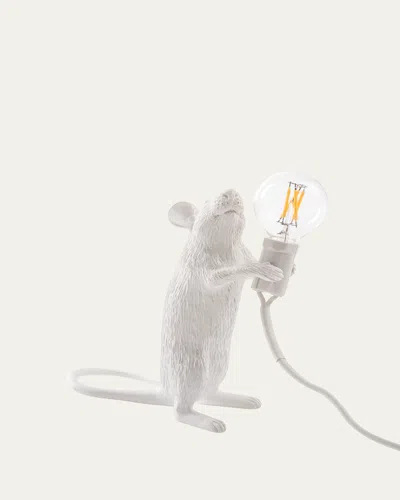 Seletti Standing Mouse 6" Table Lamp In White