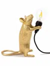 Seletti Standing Mouse Lamp In Gold