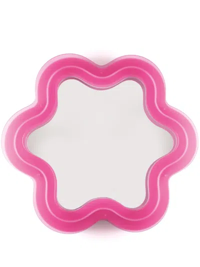 Seletti Supercurve Tiny Flower Mirror In Pink