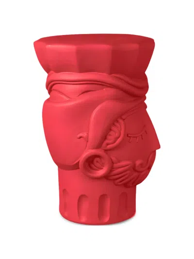 Seletti Testa Di Moro Stool In Rot