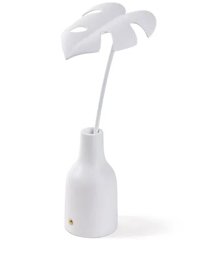 Seletti Tischlampe In Blattform In Weiss