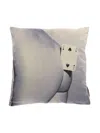 Seletti Toiletpaper Card Cushion In Silver