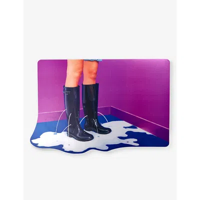 Seletti Toiletpaper Milky Boots Tablemat 45cm In Purple