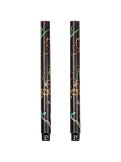 Seletti Toiletpaper Snakes Stem Candles In Black