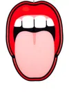 Seletti Tongue Wall Lamp In Red