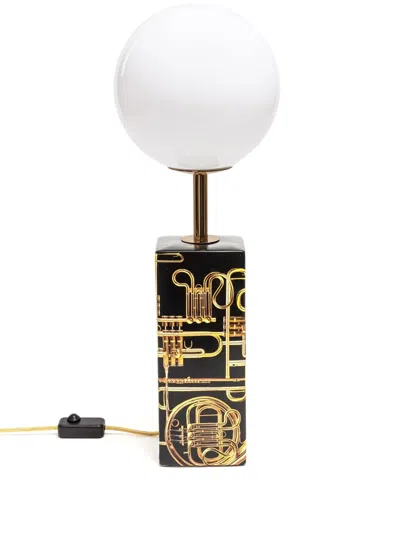 Seletti Trumpets Circular Table Lamp In Black