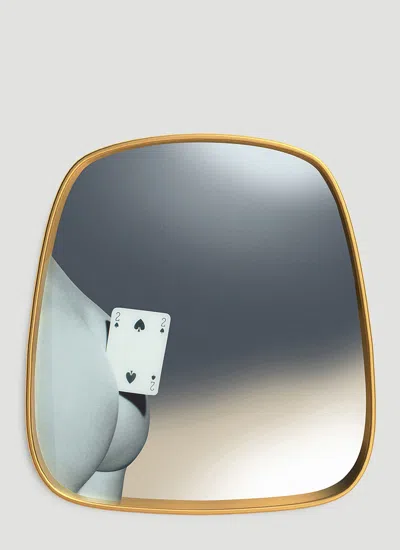 Seletti Two Of Spades Mirror In Gold