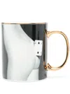 Seletti Two Of Spades Porcelain Mug In Black