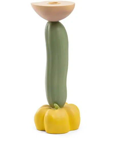 SELETTI VITAMIN CUCUMBER CANDLE HOLDER (26.5CM)