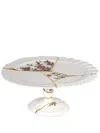Seletti White Kintsugi Cake Stand In Weiss