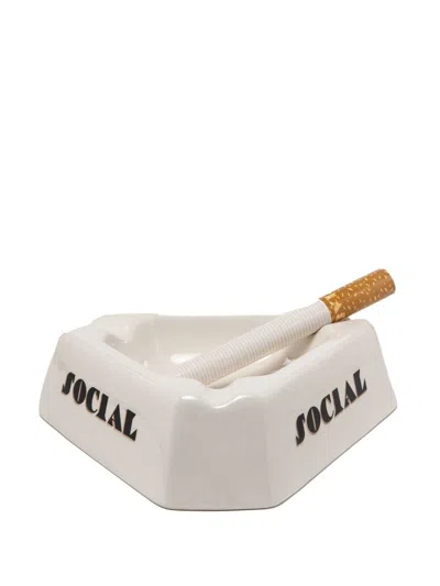 Seletti White Social Smoker Ashtray