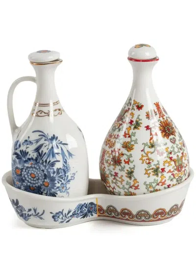 SELETTI WHITE THELME BOTTLE SET