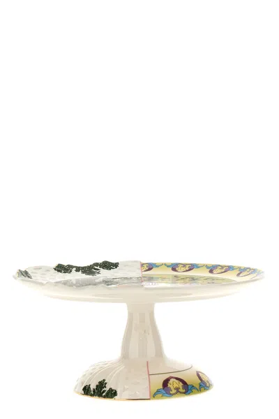 Seletti X Ctrlzak 'hybrid Raissa' Small Cake Stand ⌀ 26 Cm In Multi