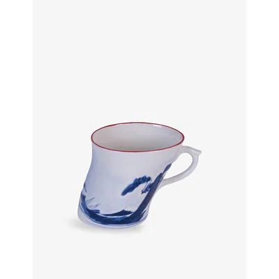 Seletti X Diesel Living Classics On Acid Keshiki Porcelain Mug 12cm In White