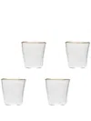 Seletti X Diesel Murano Water Glasses (set Of Four) In Neutrals