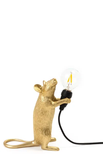 Seletti X Marcantonio 'mouse Step Gold' Lamp
