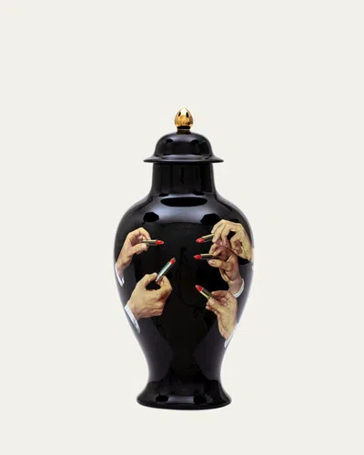 Seletti X Toiletpaper Lipsticks Vase In Black