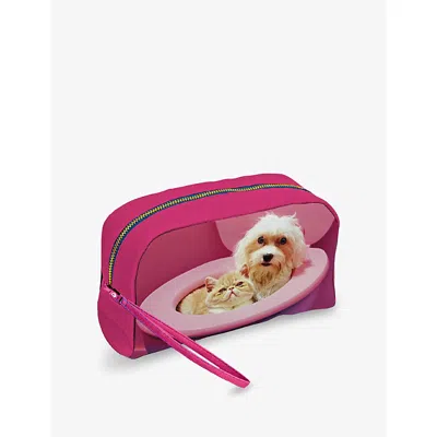 Seletti X Toiletpaper Magazine Bff Faux-leather Cosmetic Bag