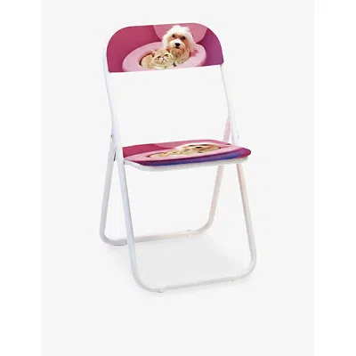 Seletti X Toiletpaper Magazine Bff Metal Chair In Pink