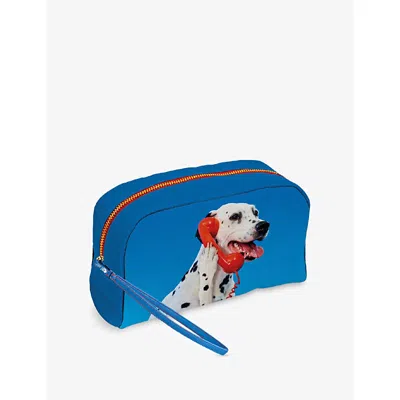 Seletti X Toiletpaper Magazine Dog Call Centre Faux-leather Cosmetic Bag
