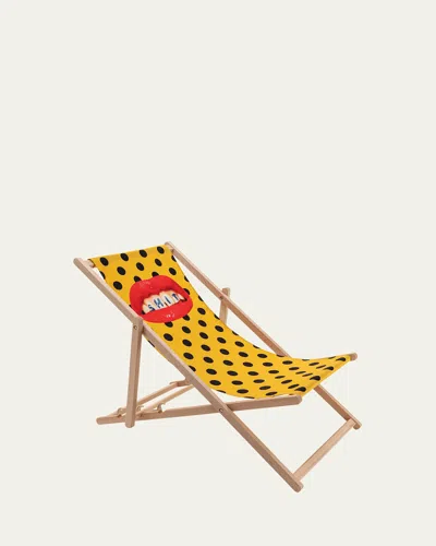 Seletti Polka-dot Deck Chair In Multi