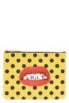 Seletti X Toiletpaper 'shit' Clutch In Yellow
