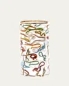 Seletti X Toiletpaper Snakes Cylindrical 12" Medium Vase
