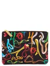 Seletti X Toiletpaper Snakes Pouch In Multi