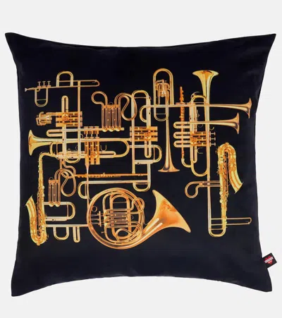 Seletti X Toiletpaper Kissen Trumpets In Schwarz