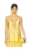 Selezza London Alexia Top In Light Yellow