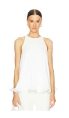 Selezza London Catalina Pleated Top In White
