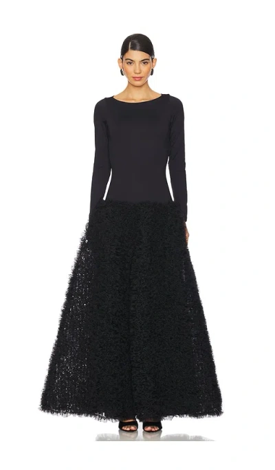 Selezza London Selin Maxi Dress In Black