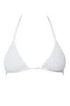 Self-adore Women's Forever Hand-beaded Embellished Bikini Top- White In White