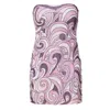 Self-adore Women's Pink / Purple Veronica Hand-beaded Embellished Mini Dress- Pink/purple In Multi