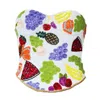 Self-adore Women's Gold / White Fruit Hand-beaded Embellished Corset Top White In Multi
