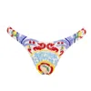Self-adore Women's White / Red Limoncello Hand-beaded Embellished Bikini Bottom In Multi