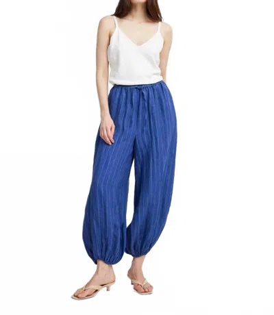 Self Contrast Billy Balloon Pants In Blue