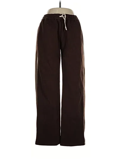 Pre-owned Self Contrast Casual Pants In Brown