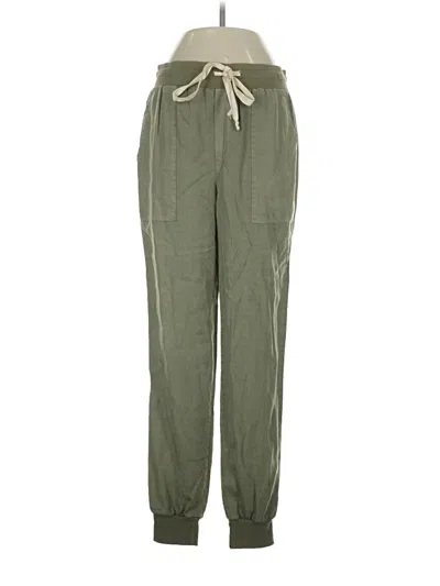 Pre-owned Self Contrast Casual Pants In Green