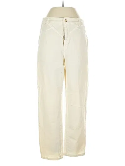 Pre-owned Self Contrast Casual Pants In Ivory