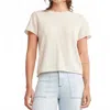 Self Contrast Celine Sweater Tee In Oatmeal In Neutral