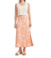 Self Contrast Jude Skirt In Tropical Leaf In Multi