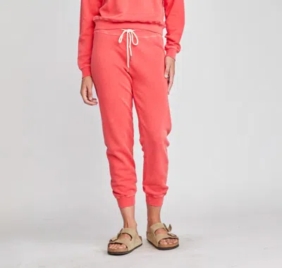 Self Contrast Keziah Joggers In Watermelon In Pink