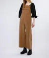 Self Contrast Lanie Overalls In Camel In Brown