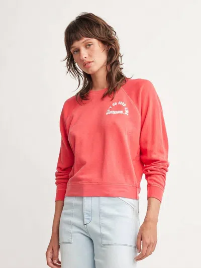 Self Contrast Mackinley Sweatshirt In Red