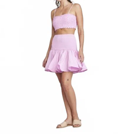 Self Contrast Milani Removable Straps Bandeau In Pink Stripe